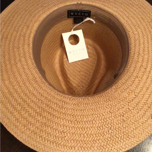 SALE Wyeth leather banded straw fedora - Picture 4 of 4